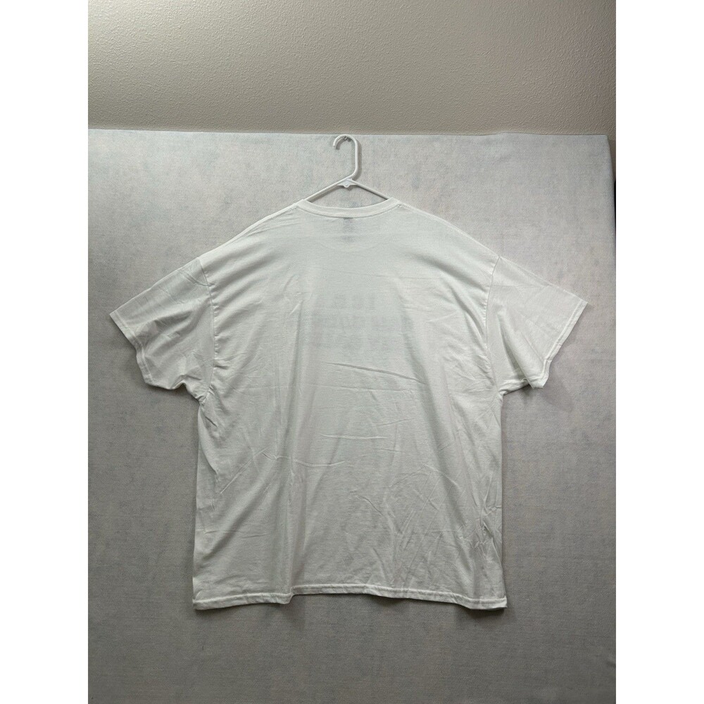 Anti Ice Funny Political Protest Graphic Shirt White Men 3XL Gildan Heavy Cotton - Picture 2 of 6